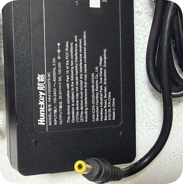 *Brand NEW* Commercial Stable Huntkey HKA15020075-6C Power Adapter 20V 7.5A 150W Low-Rip
